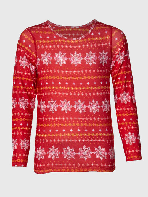Hot Chillys Kids' Originals Print Crewneck Base Layer Top