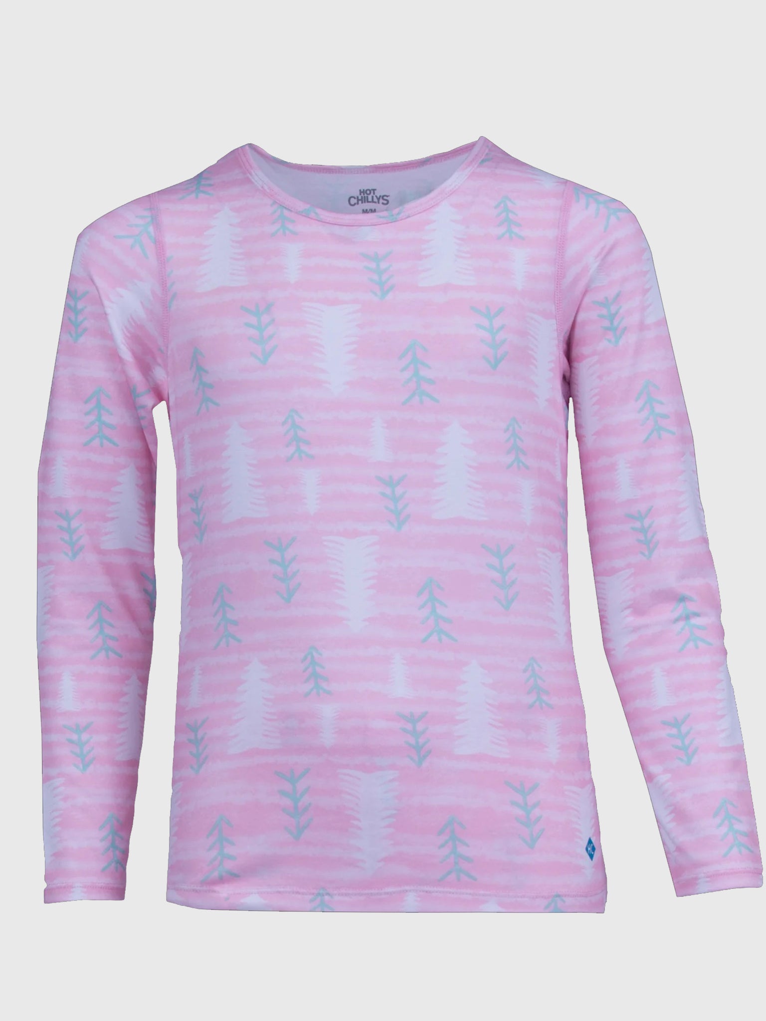 Hot Chillys Kids' Originals Print Crewneck Base Layer Top - Saint Bernard