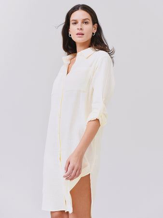 Monrow Women's Gauze Shirt Dress – Saint Bernard