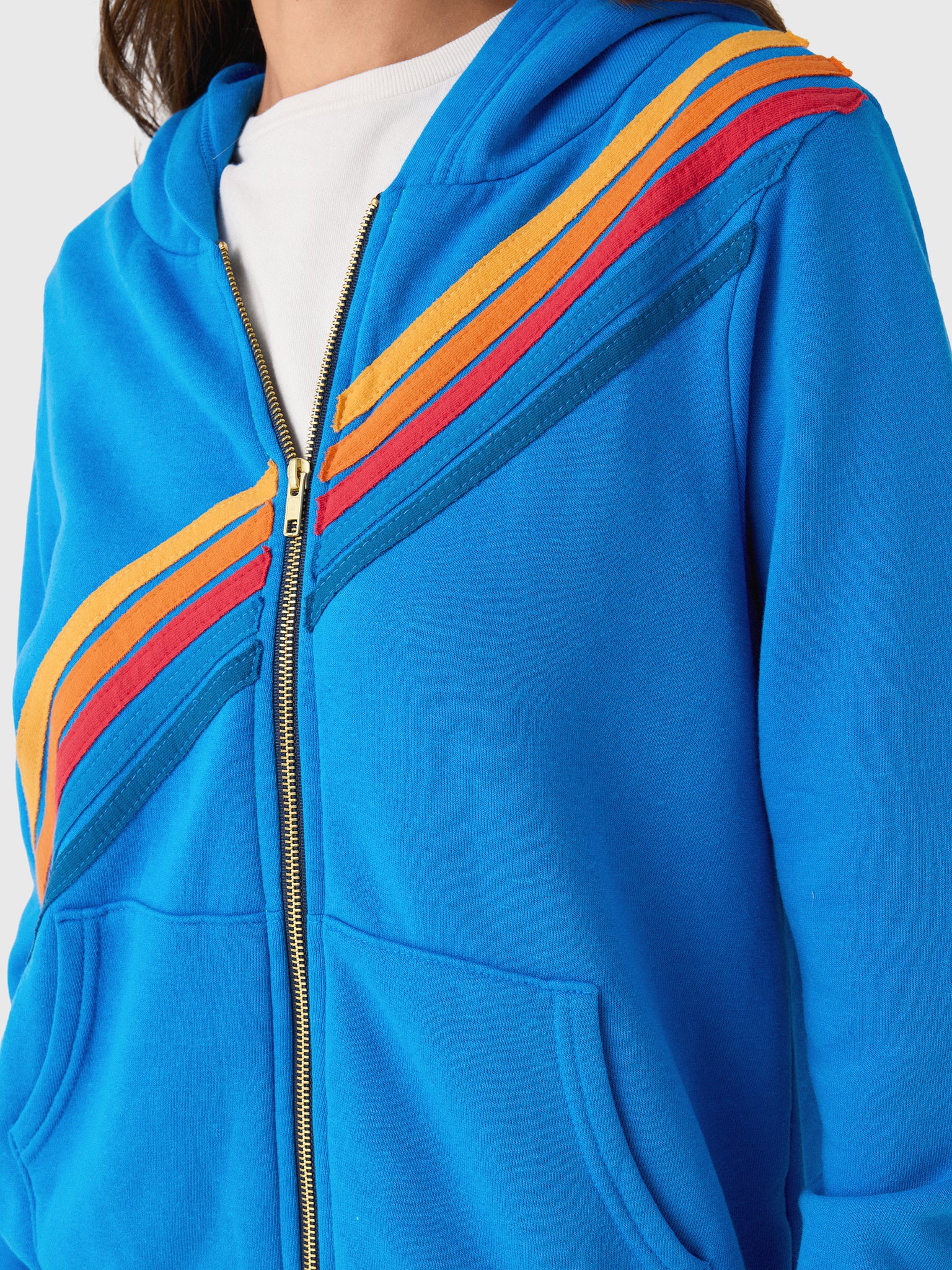 Aviator Nation Women's Disco Zip Hoodie - Saint Bernard