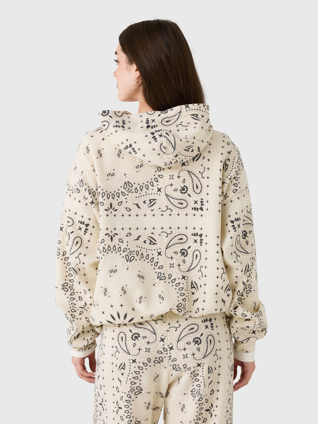 Aviator Nation Women's Bandana Relaxed Pullover Hoodie - Saint Bernard