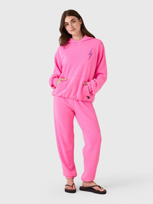 Aviator Nation Women's Bolt Stitch Relaxed Pullover Hoodie