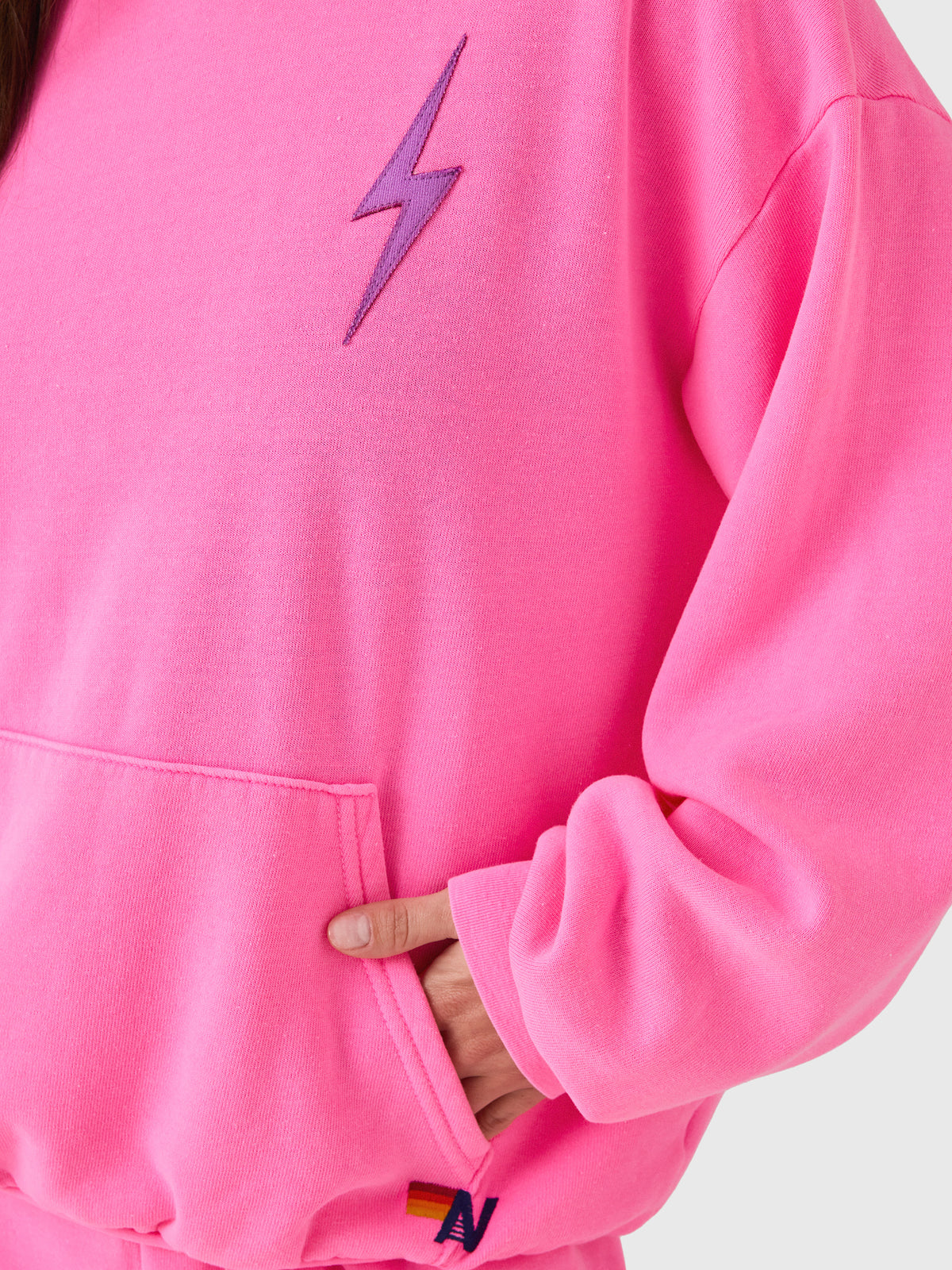 Aviator Nation Women's Bolt Stitch Relaxed Pullover Hoodie - Saint Bernard