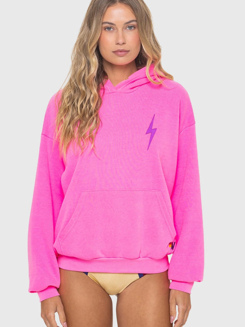 Aviator Nation Women's Bolt Stitch Relaxed Pullover Hoodie