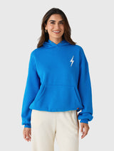 Aviator Nation Women's Bolt Stitch Relaxed Pullover Hoodie - Saint Bernard