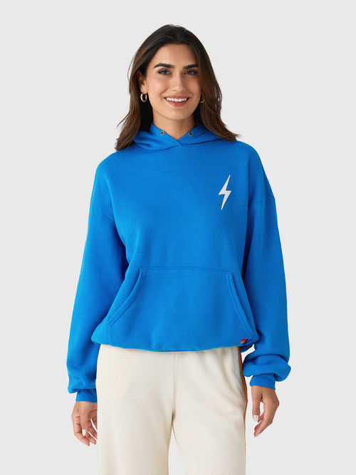 Aviator Nation Women's Bolt Stitch Relaxed Pullover Hoodie - Saint Bernard