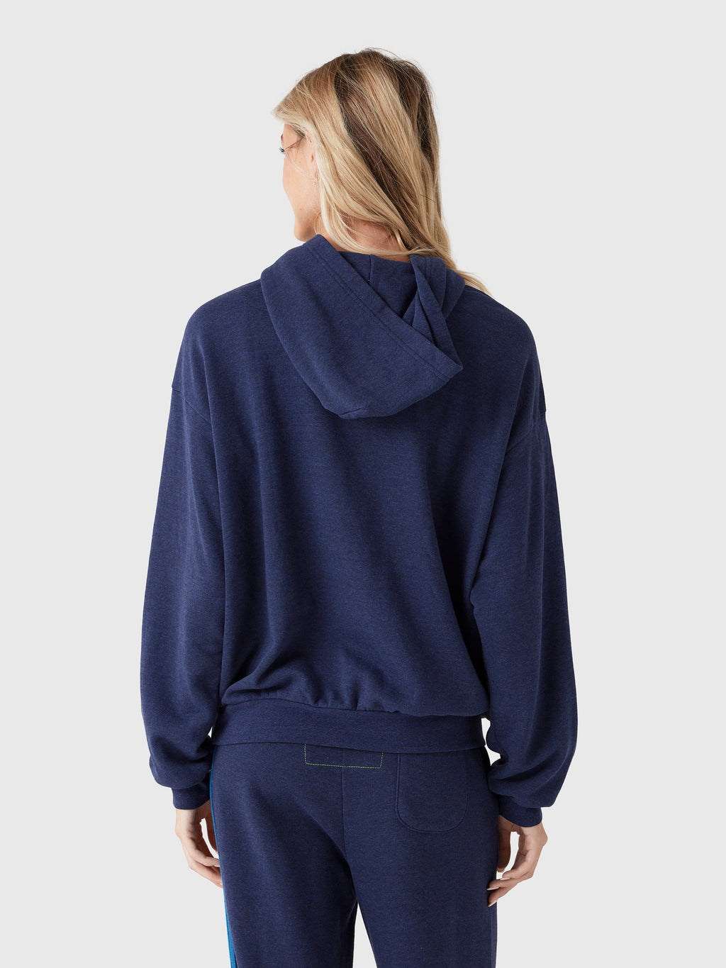 Aviator Nation Women's 5 Stripe Relaxed Pullover Hoodie - Saint Bernard