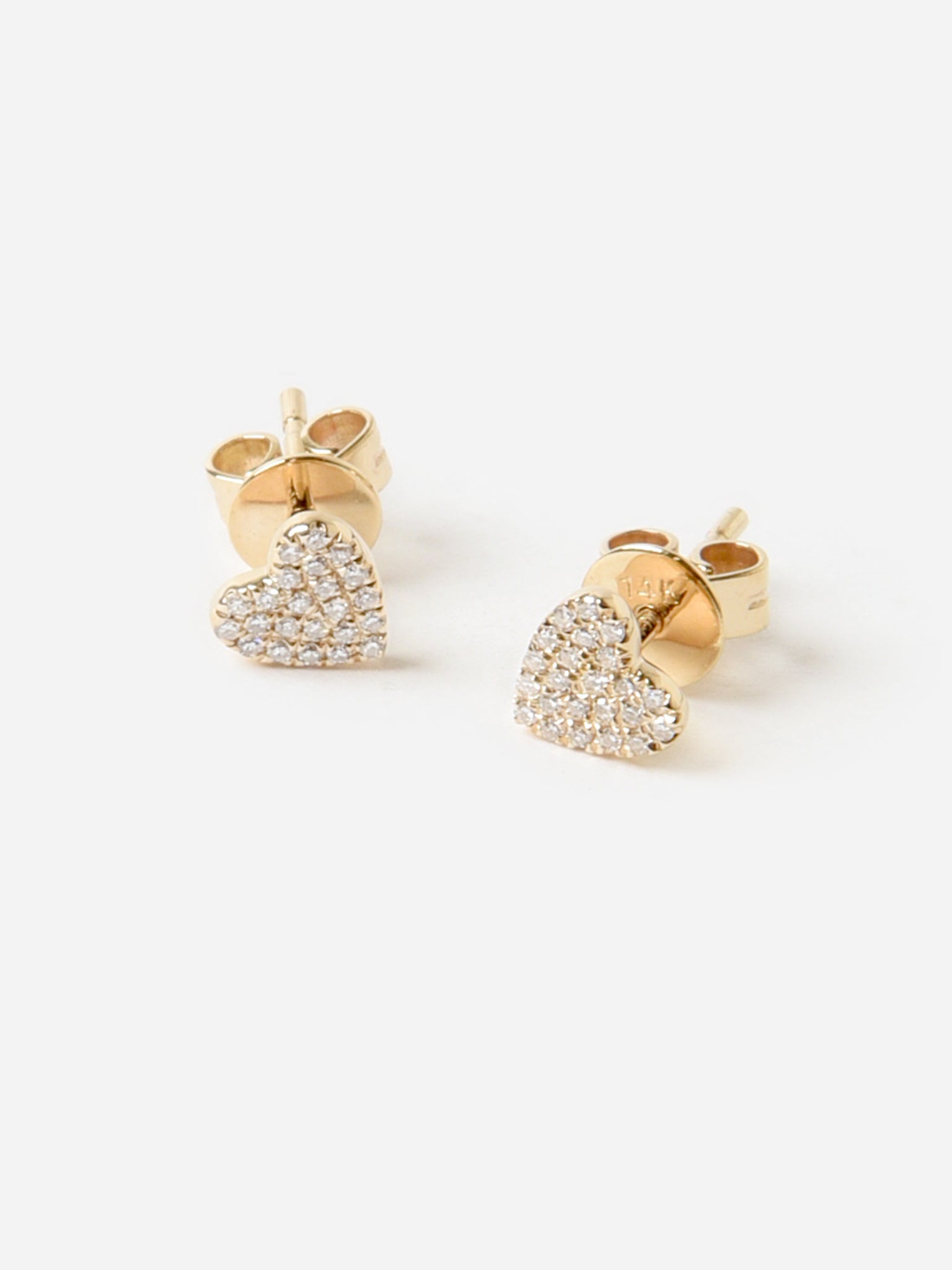 Francie B. Heart Stud Earrings - Saint Bernard