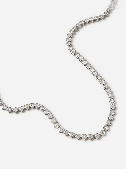 Alexa Leigh Nora Heart Tennis Necklace