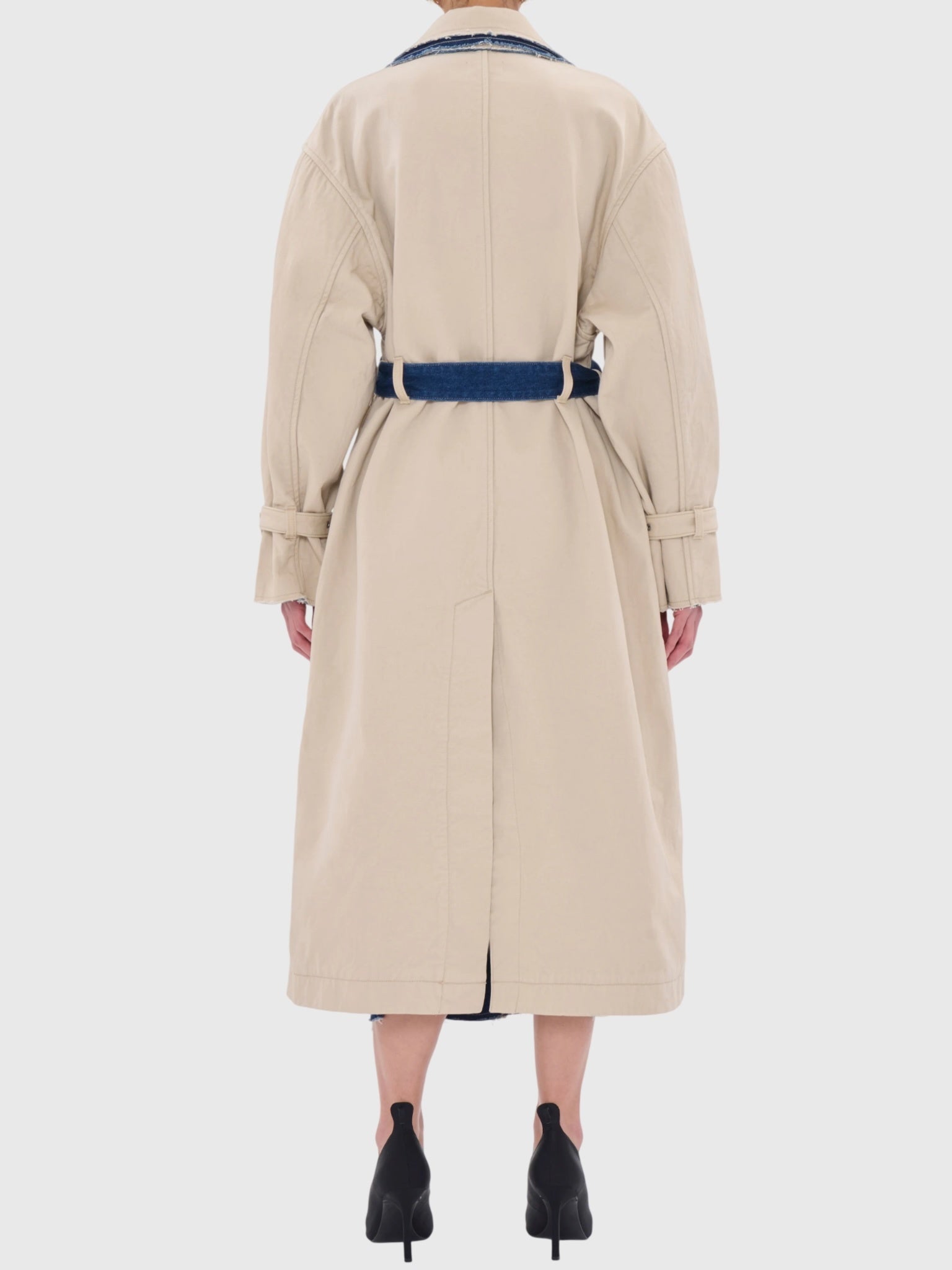 Haikure Women's Double Trench Coat