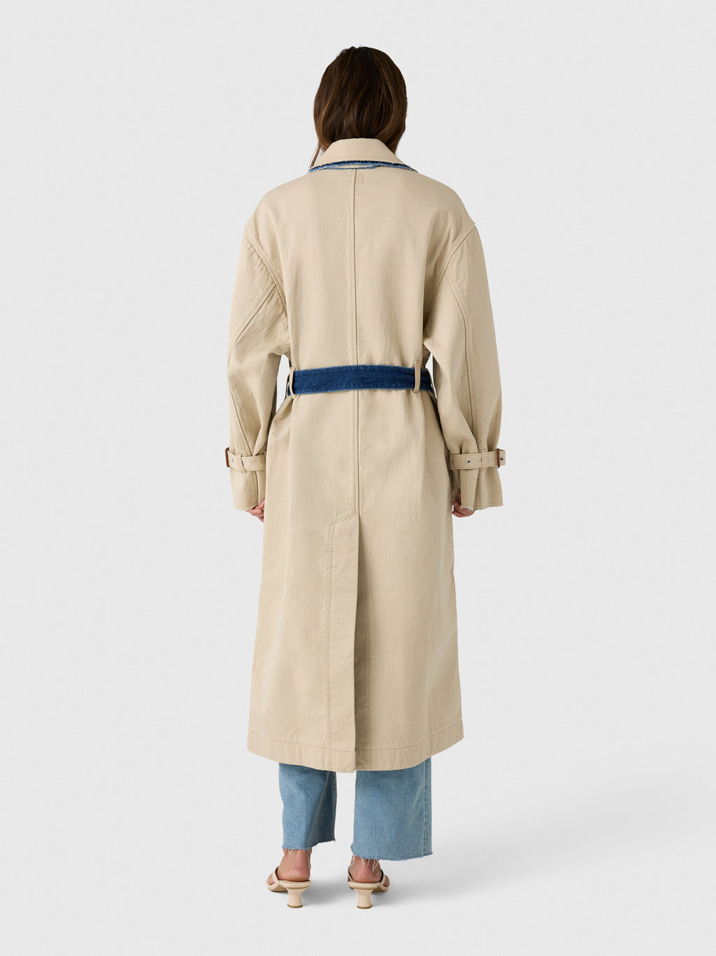 Haikure Women's Double Trench Coat