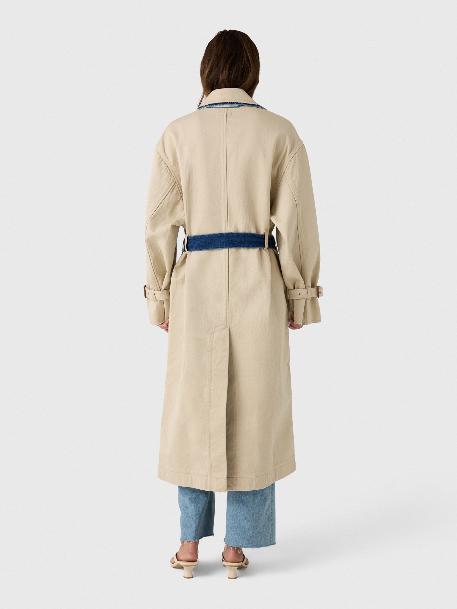 Haikure Women's Double Trench Coat