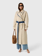 Haikure Women's Double Trench Coat - Saint Bernard