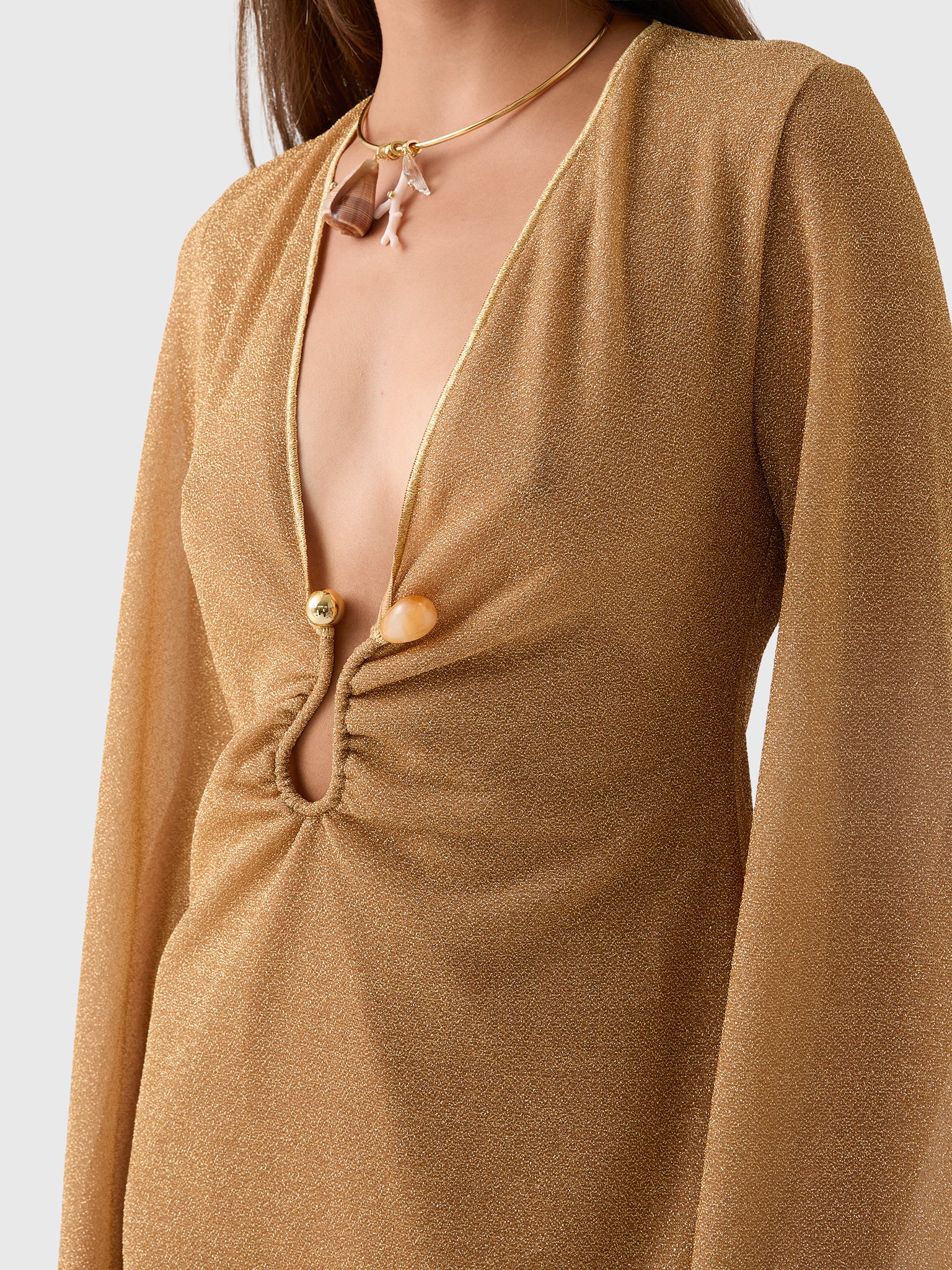 Oseree Women's Lumiére Stones Kaftan - Saint Bernard