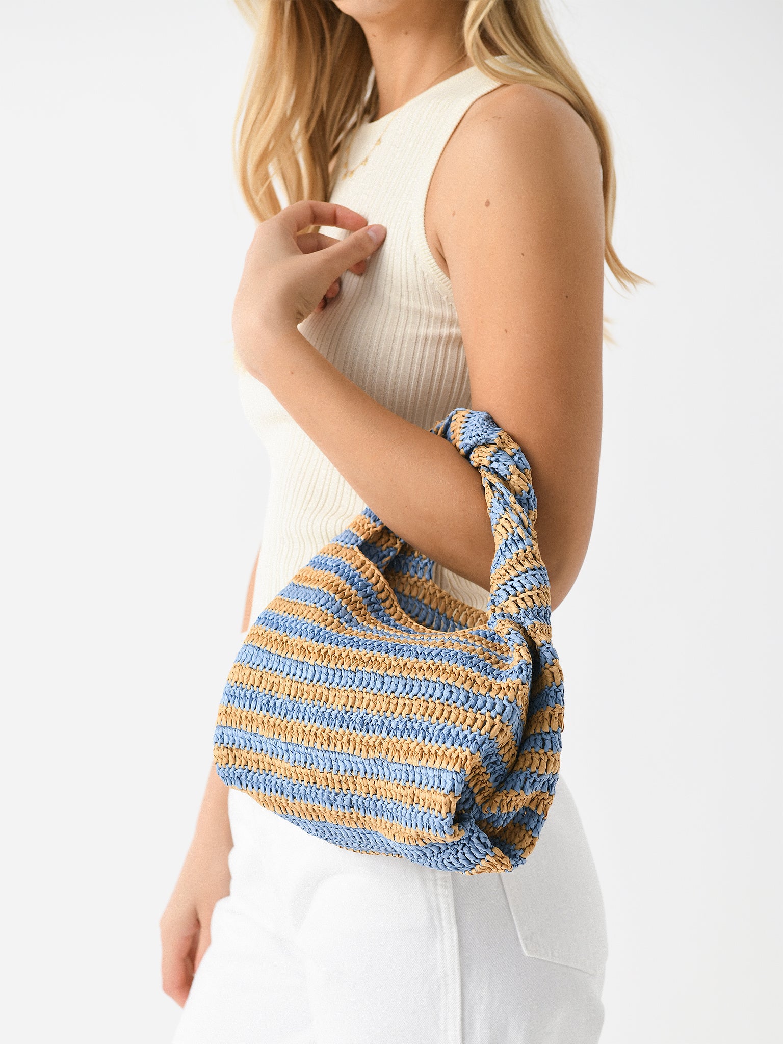ALC Parker Striped Raffia Bag – Saint Bernard