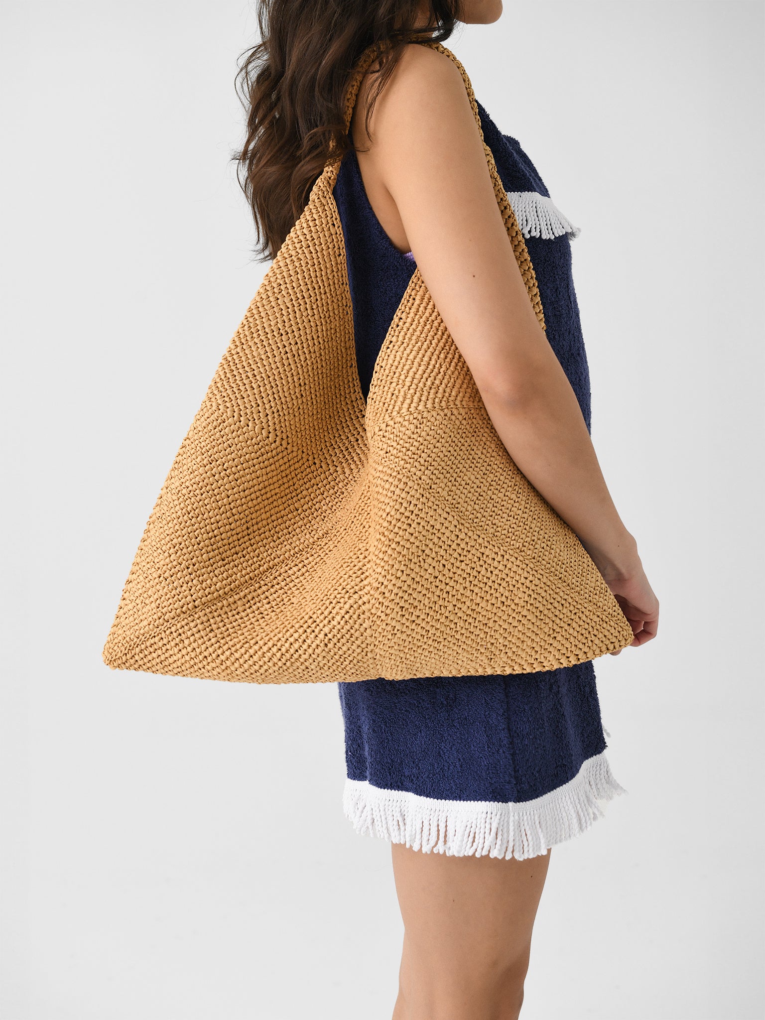 ALC Sid Raffia Bag - Saint Bernard