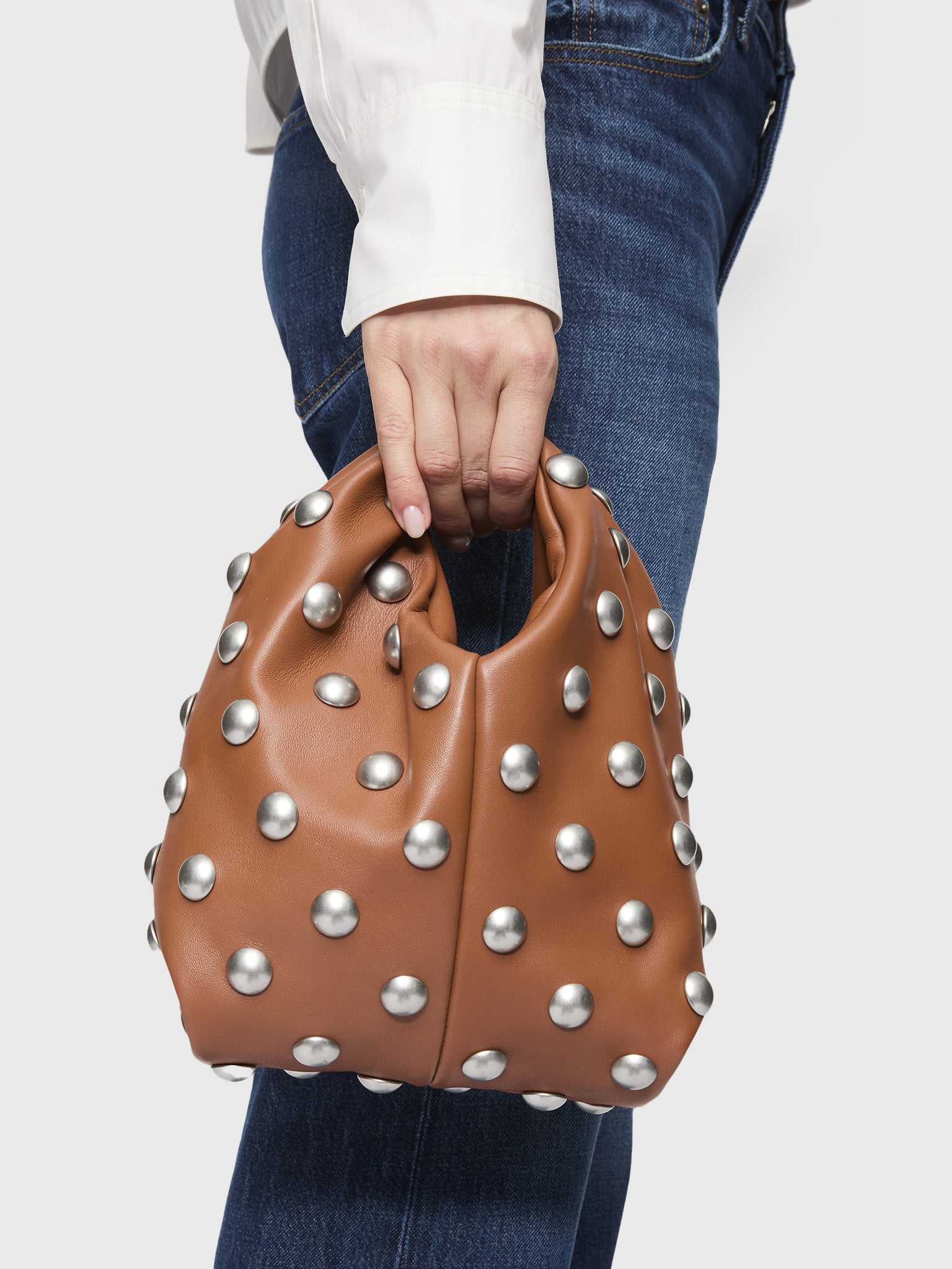 ALC Simone Studded Leather Bag - Saint Bernard