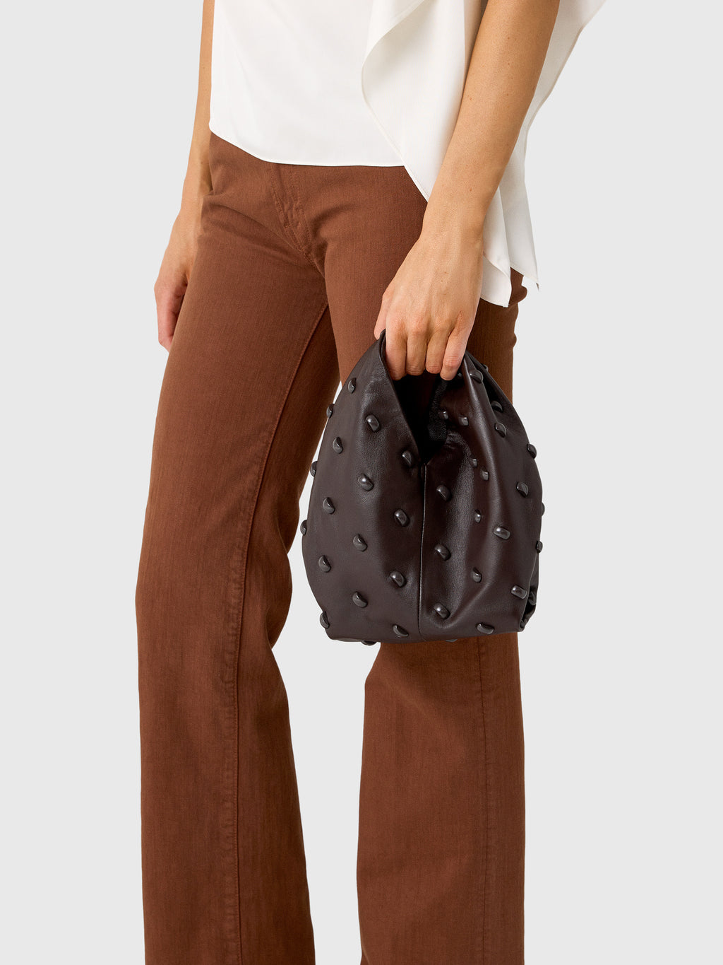 ALC Simone Studded Leather Bag - Saint Bernard