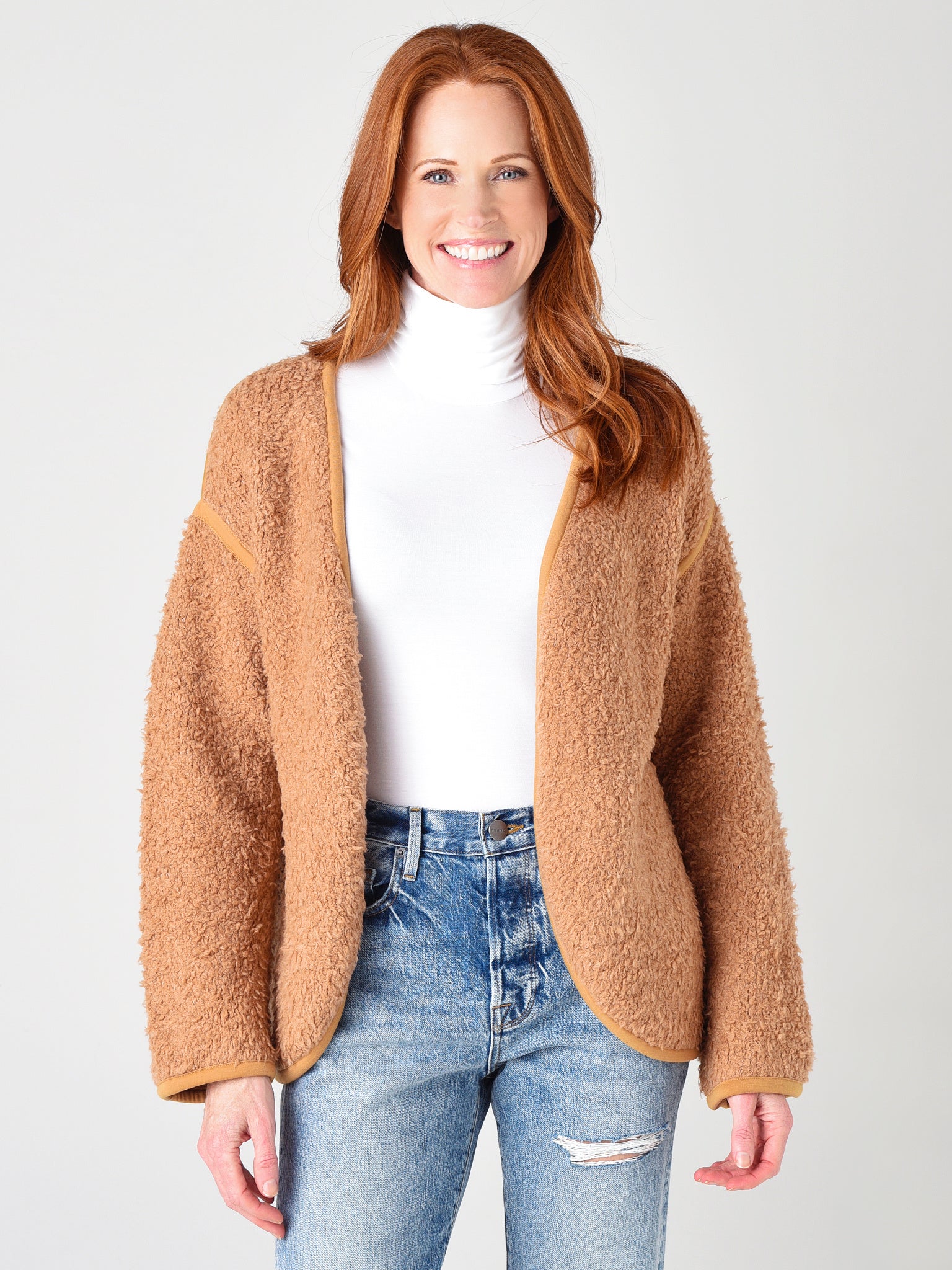 Monrow Women's Cozy Cardigan - Saint Bernard