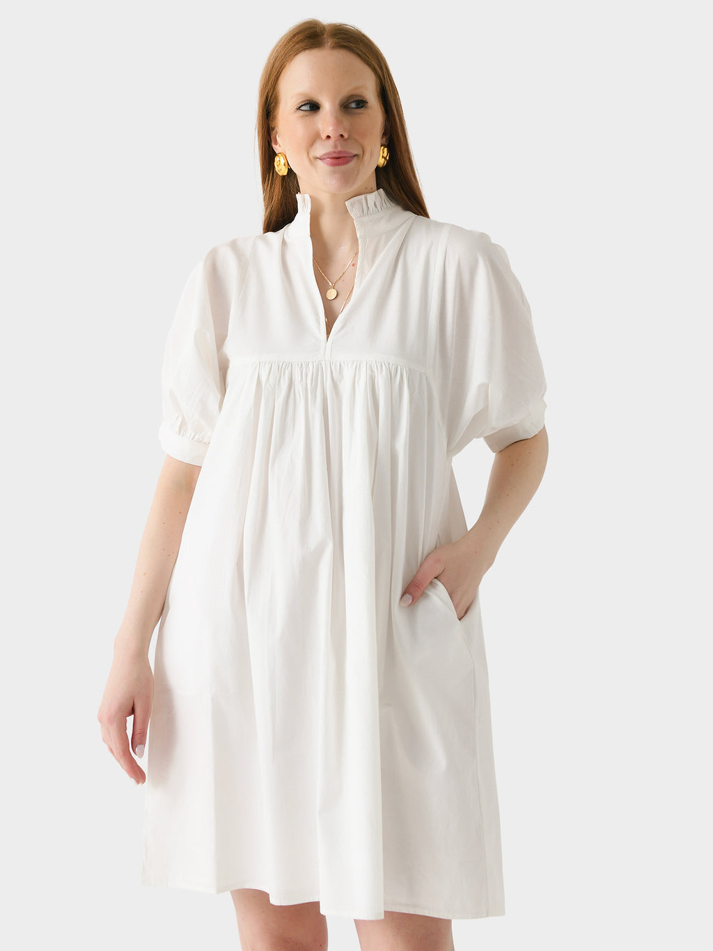 Never A Wallflower Women's High Neck Dress - Saint Bernard