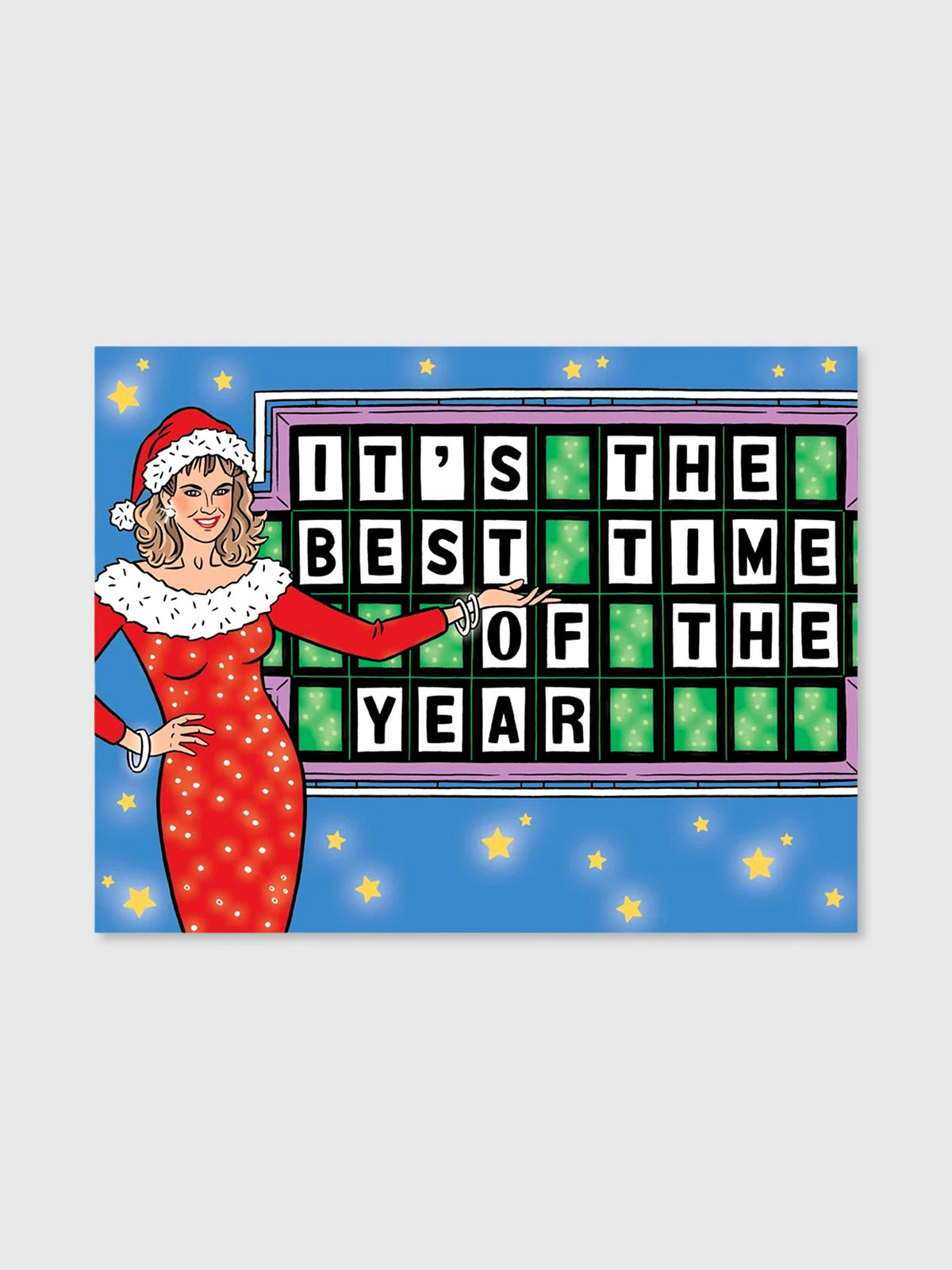 The Found Wheel of Fortune Holiday Card - Saint Bernard