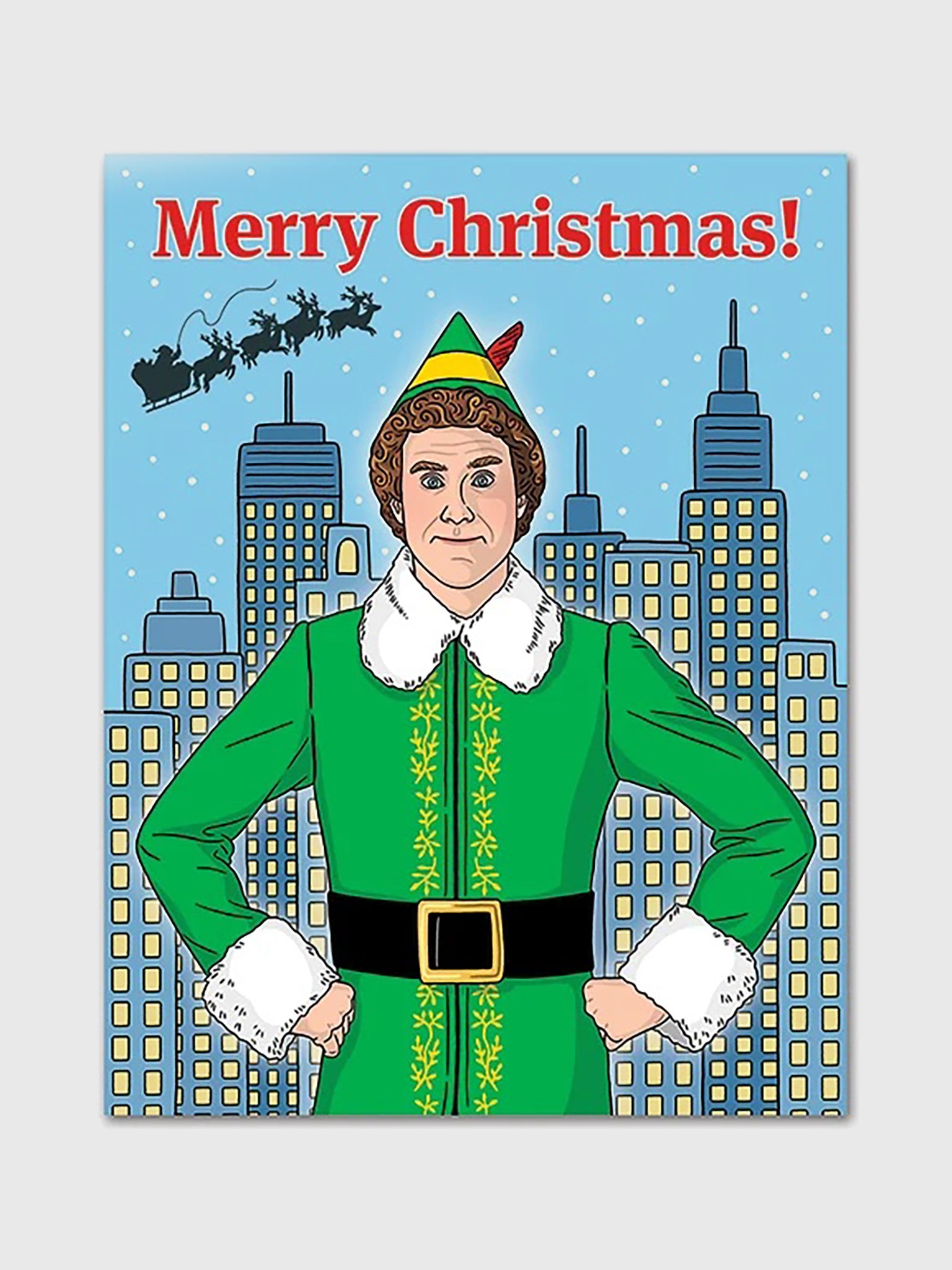 The Found Elf Holiday Card - Saint Bernard