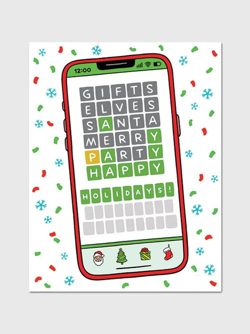 The Found Brain Games Christmas Card