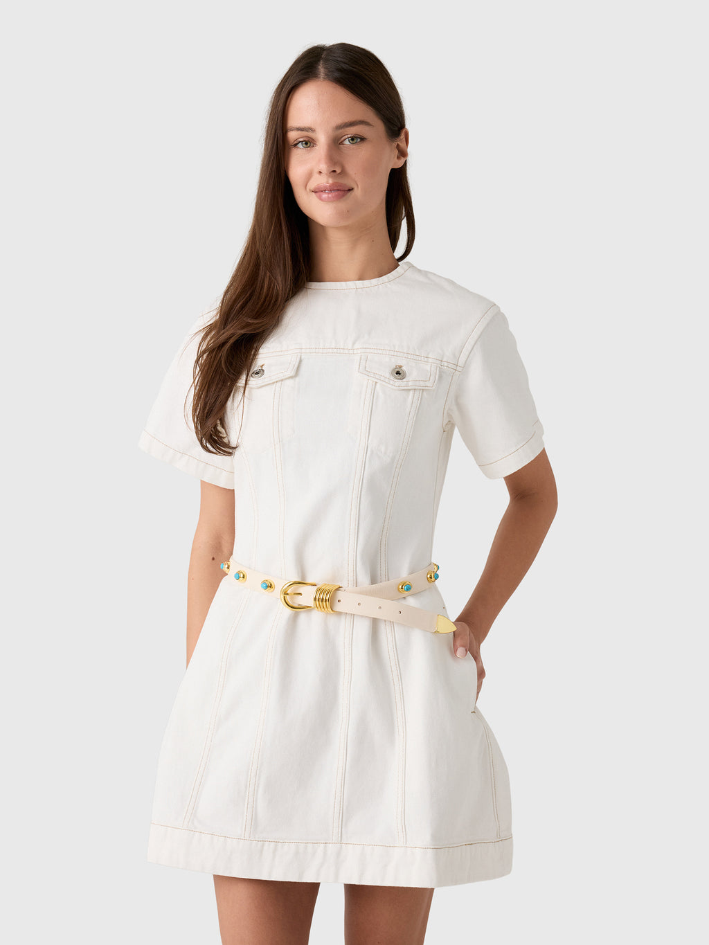Dehanche Women's Hollyhock Stone Belt - Saint Bernard