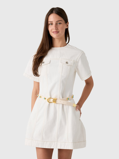 Dehanche Women's Hollyhock Stone Belt