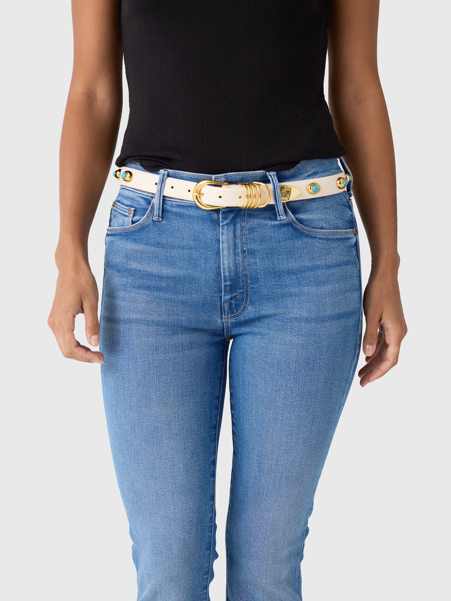 Dehanche Women's Hollyhock Stone Belt - Saint Bernard