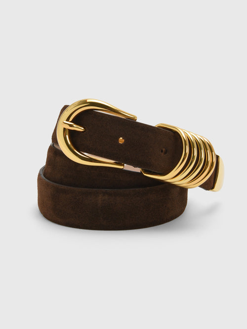 Dehanche Women's Hollyhock Suede Belt - Saint Bernard