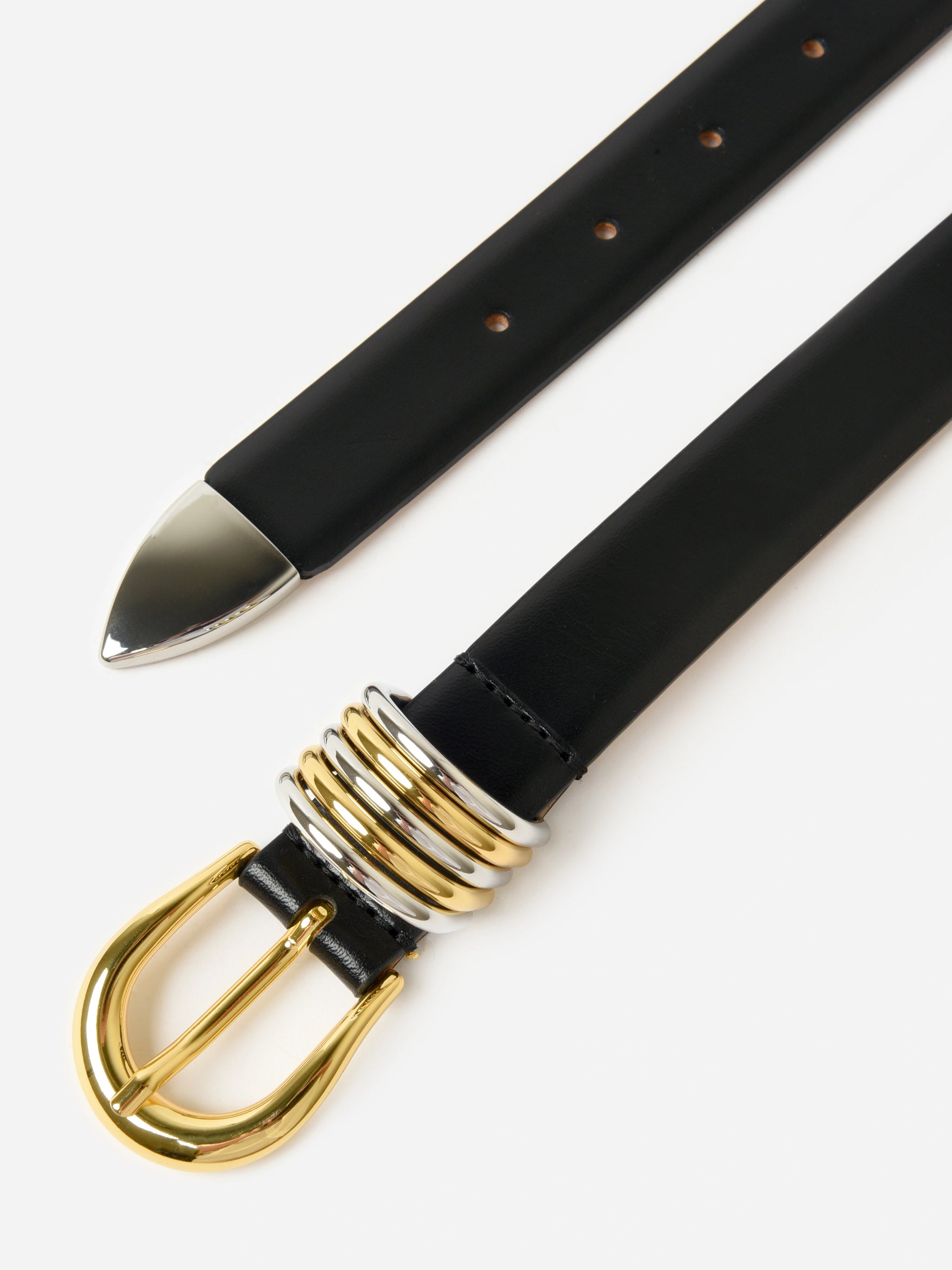 Hollyhock Leather and Mixed Metal Belt main image 1
