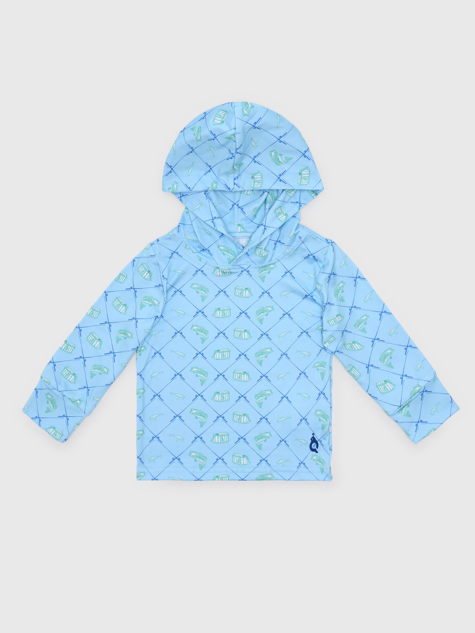 Blue Quail Boys' Lightweight Performance Hoodie - Saint Bernard