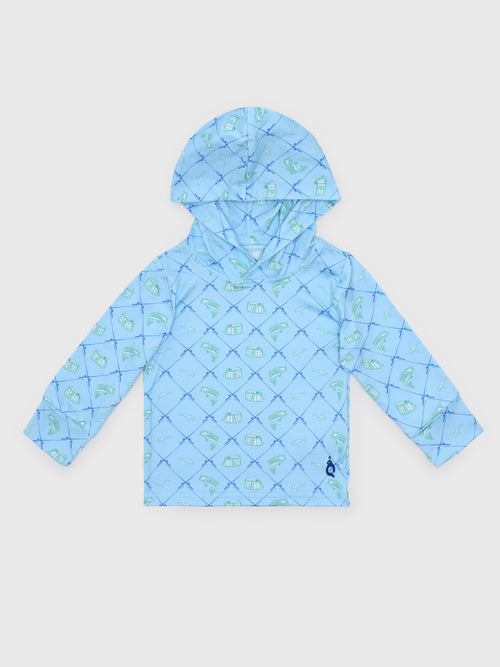 Blue Quail Boys' Lightweight Performance Hoodie