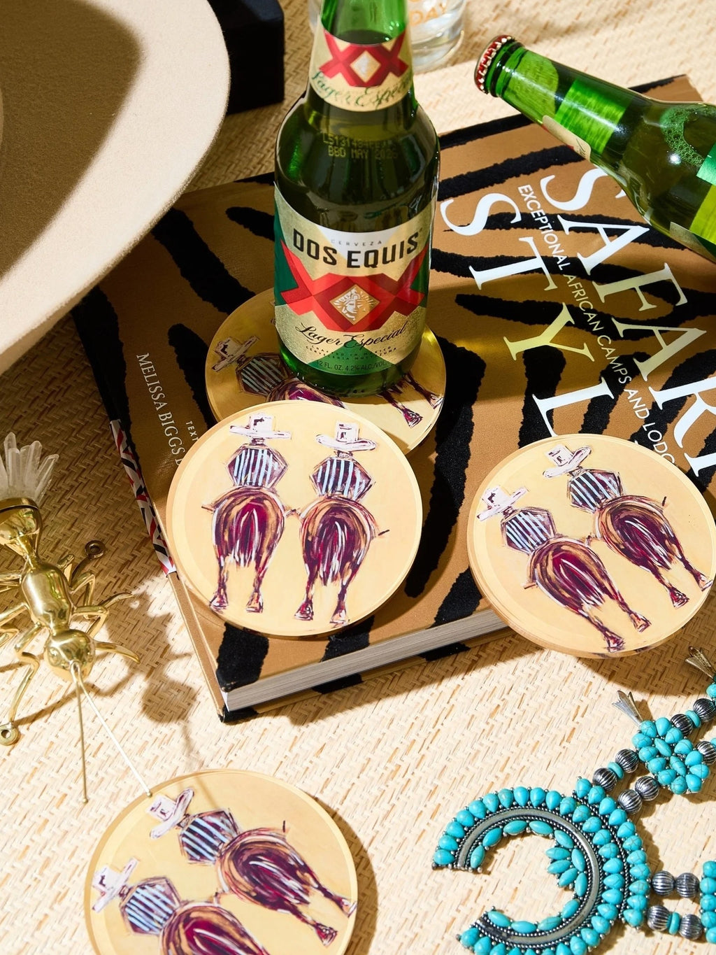 Tart By Taylor Beer For My Horses Set of 4 Coasters - Saint Bernard