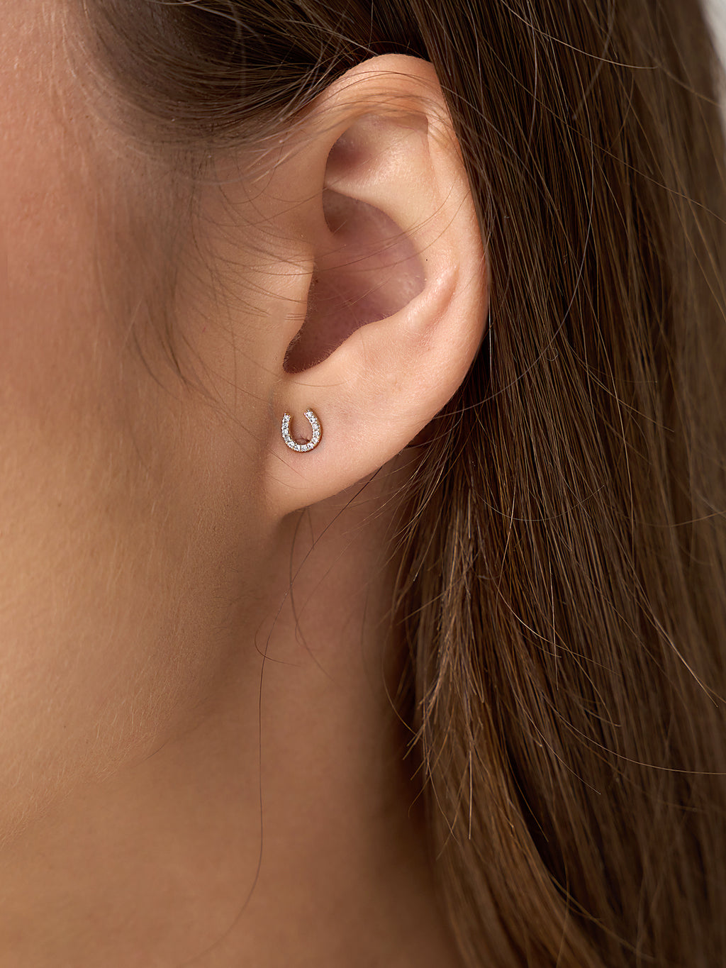 HORSESHOE EARRING xGOLD-alt1