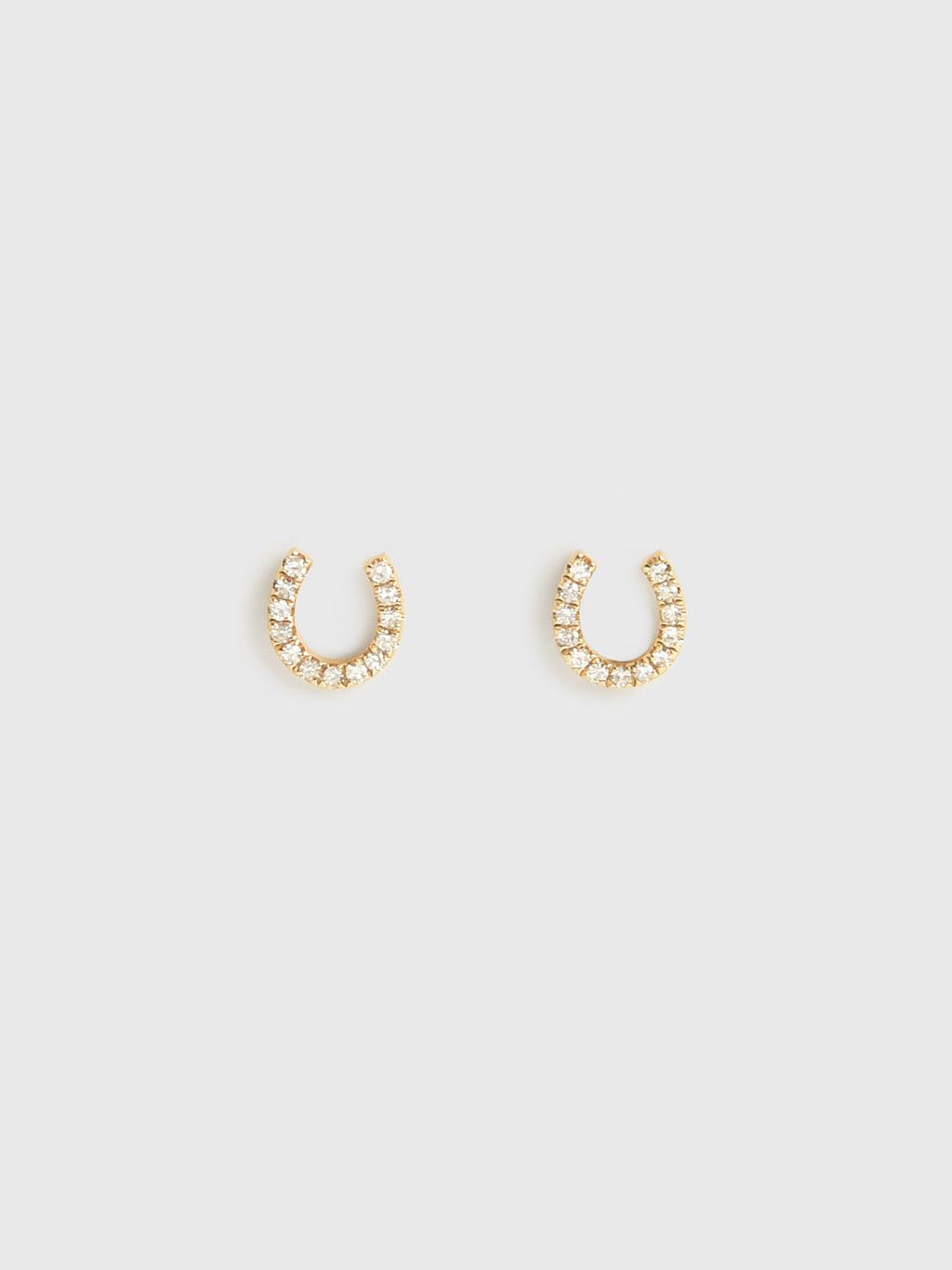 Francie B. Horseshoe Stud Earrings - Saint Bernard