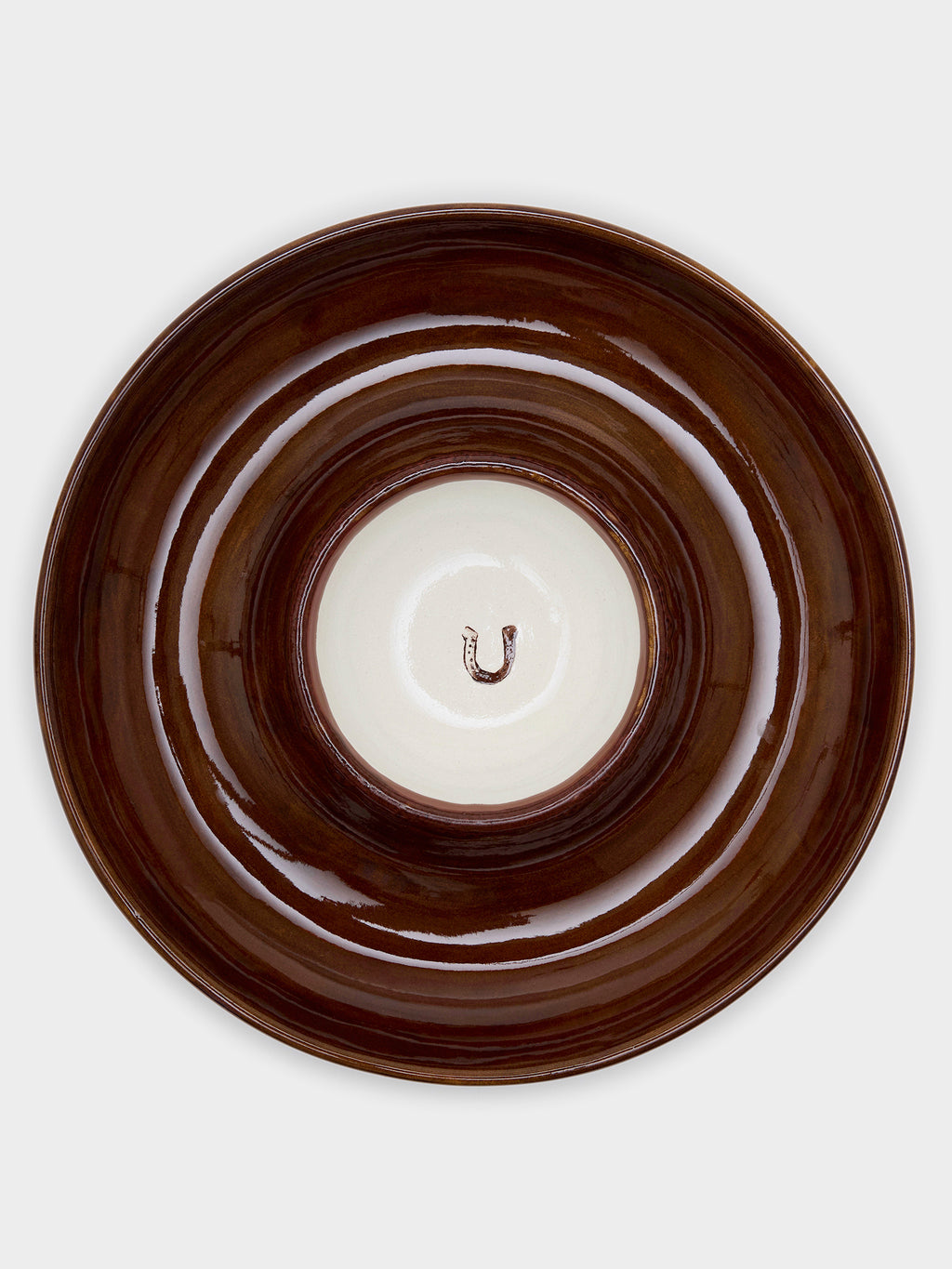 Caitlin Rounds Antiques Horse Shoe Symbol Platter - Saint Bernard