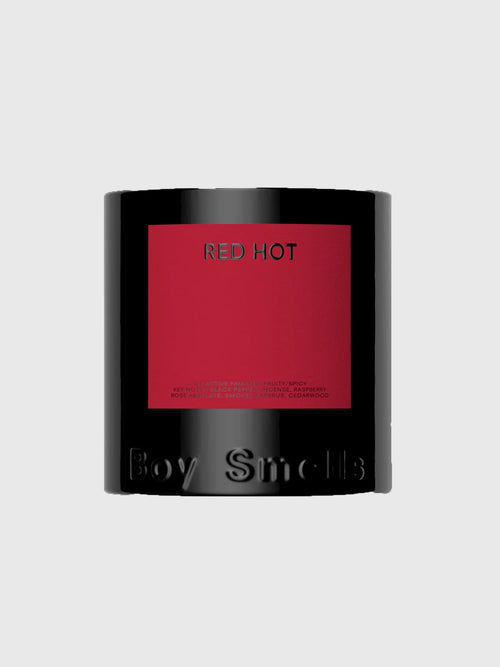 Boy Smells Red Hot Candle