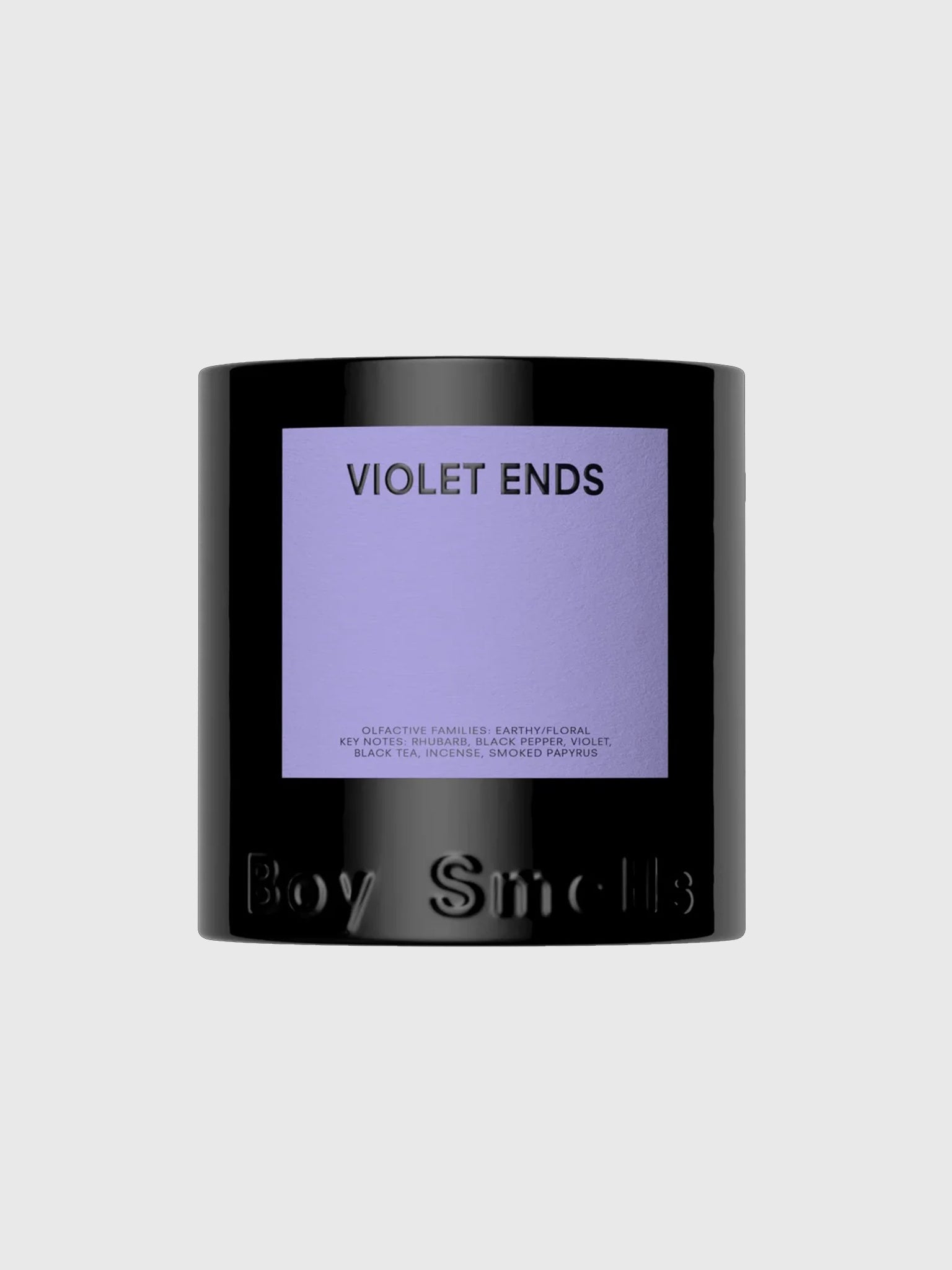 Boy Smells Violet Ends Candle - Saint Bernard