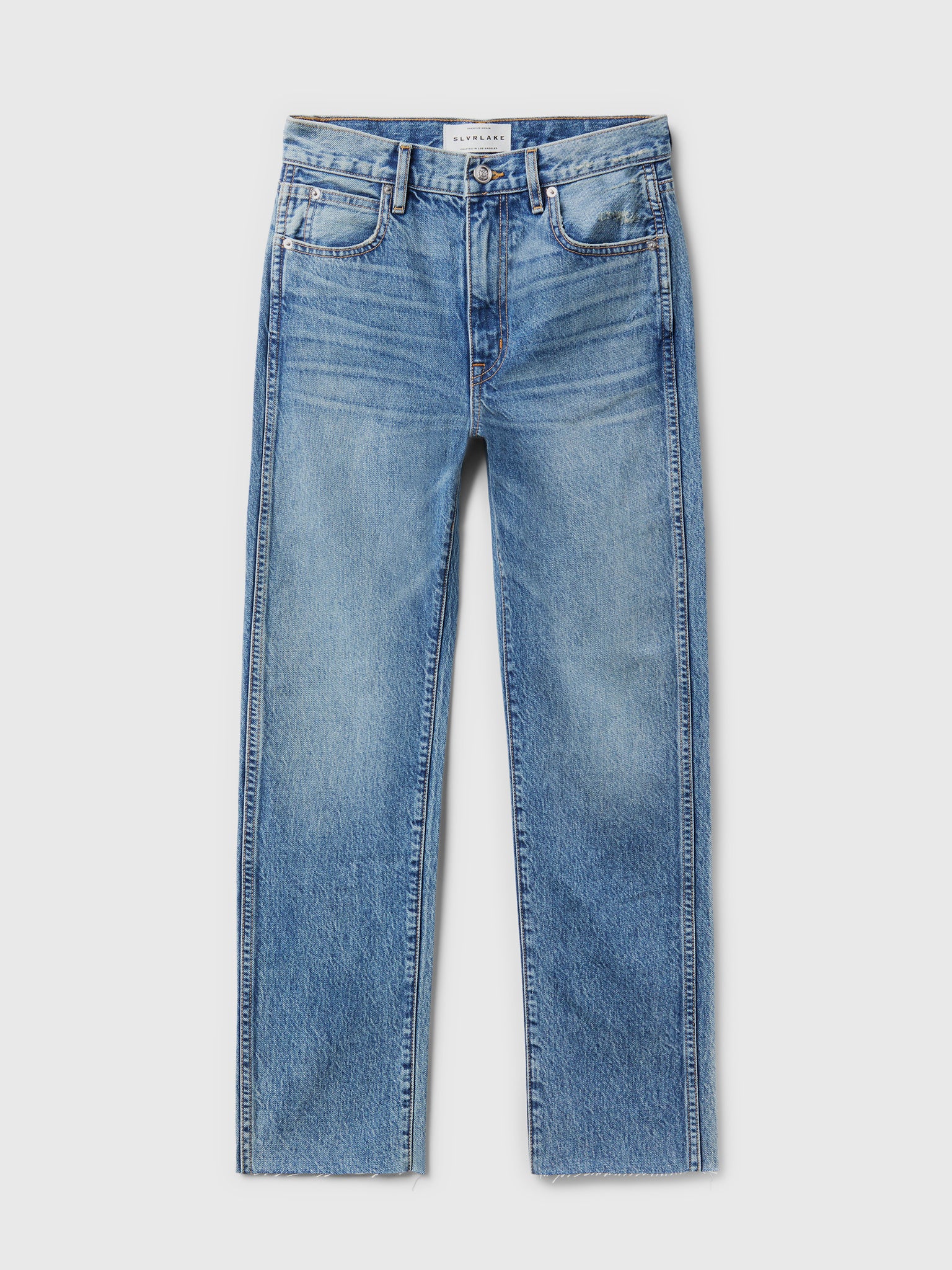 SLVRLAKE Women's Hero Straight Crop Jean - Saint Bernard