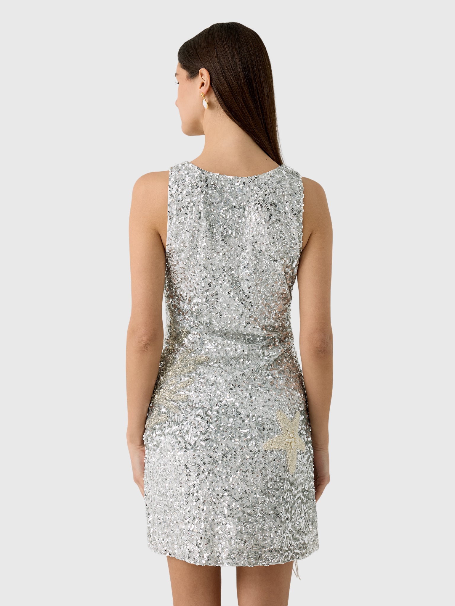 Leslie Amon Women's Mermaid Skin Mini Dress - Saint Bernard