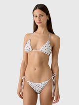 Leslie Amon Women's Micro Evil Eye Bikini Top - Saint Bernard