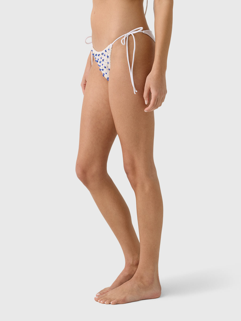 Leslie Amon Women's Micro Evil Eye Bikini Bottom - Saint Bernard