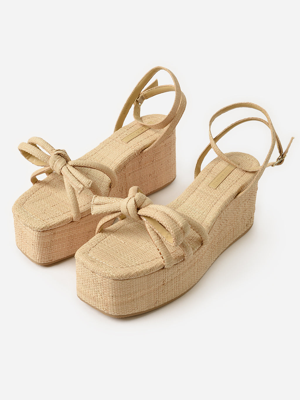 Loeffler Randall Women's Hudson Raffia Platform Sandal - Saint Bernard