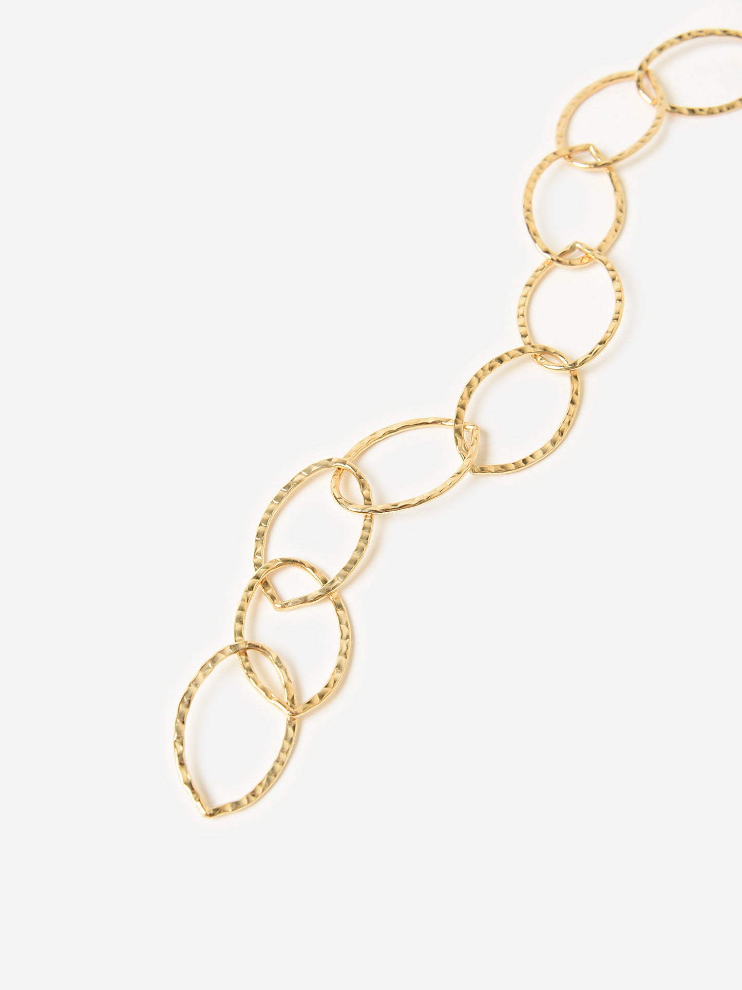 S. Bell Hammered Link Bracelet