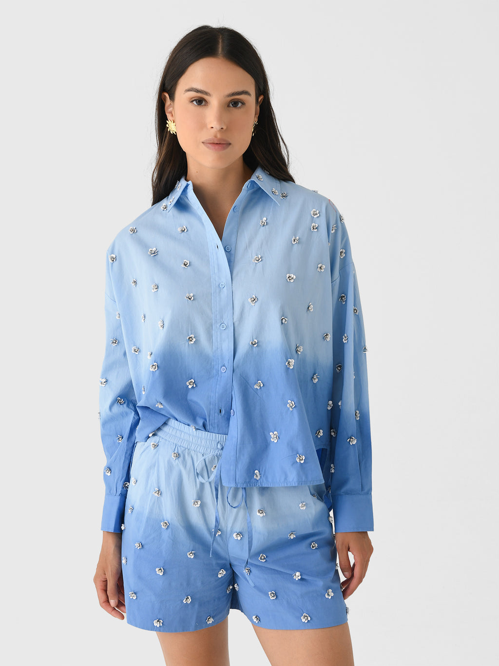 Essentiel Antwerp Women's Harkansas Embellished Shirt - Saint Bernard
