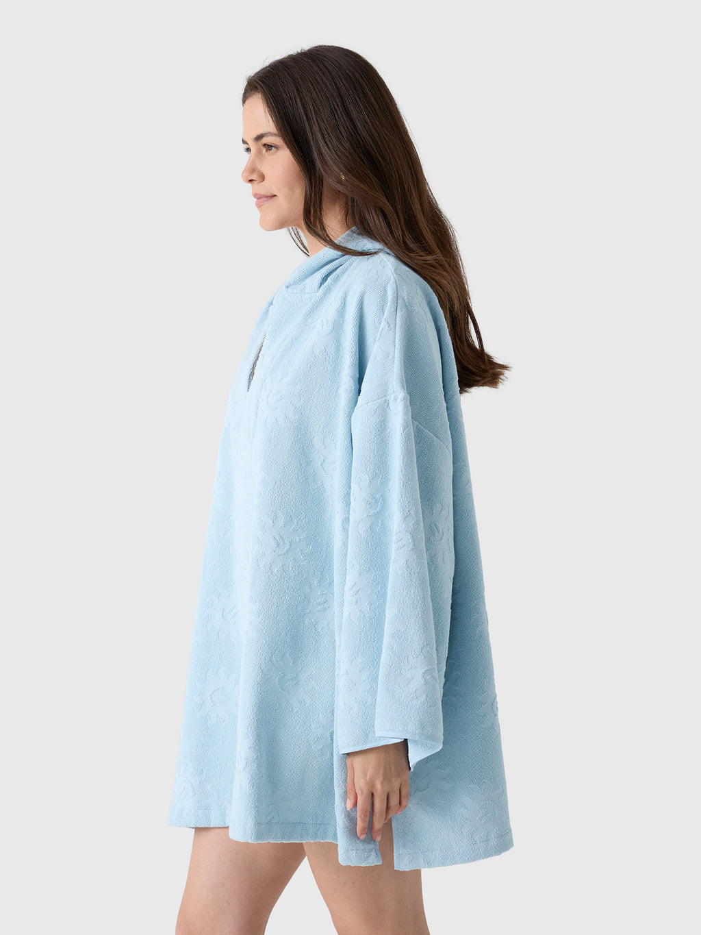 Hunza G Women's Sunny Towelling Hooded Poncho - Saint Bernard