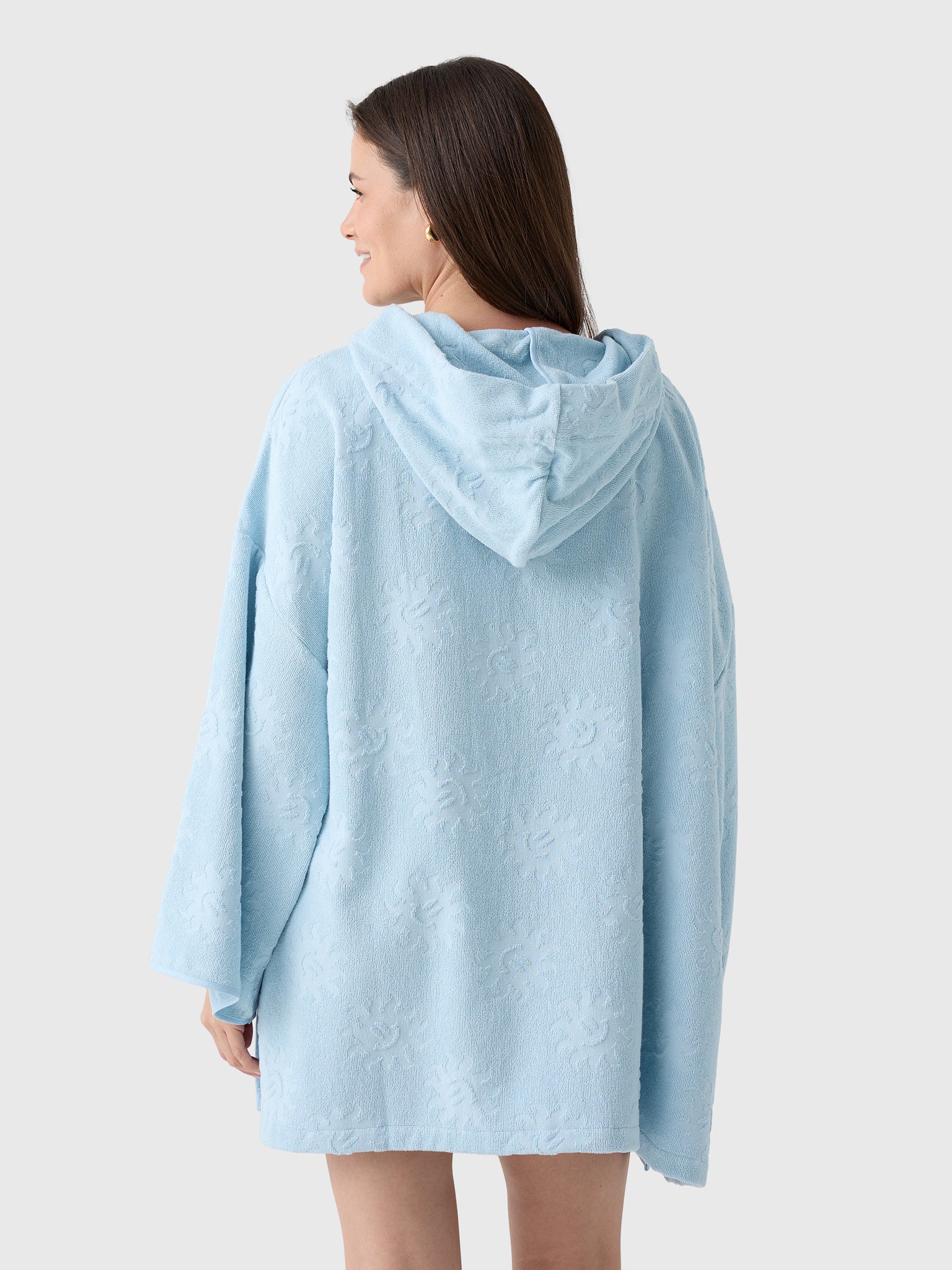 Hunza G Women's Sunny Towelling Hooded Poncho - Saint Bernard