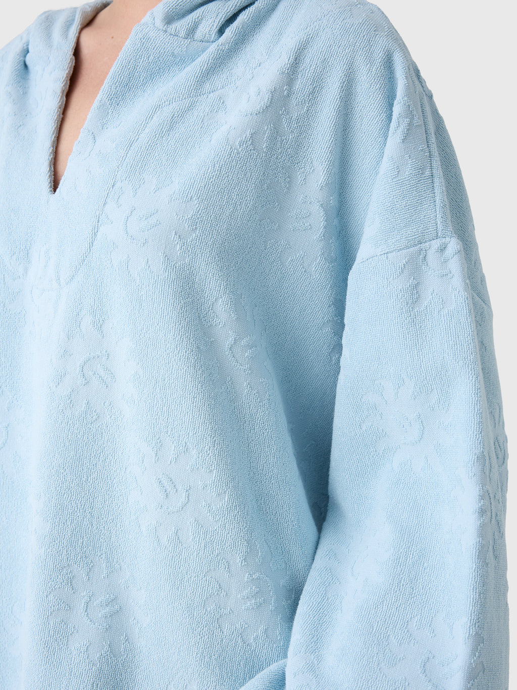 Hunza G Women's Sunny Towelling Hooded Poncho - Saint Bernard